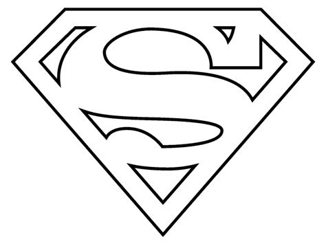 Free Coloring Page Dec Superman Logo
