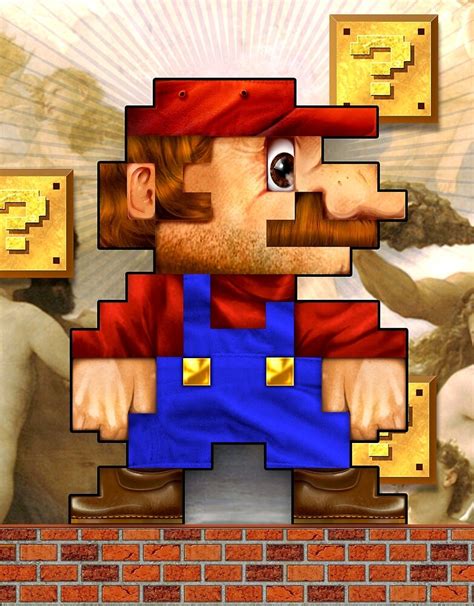 Super Mario Realistic Pixelated By Jimiyo Redbubble