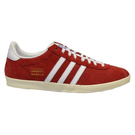 | originals men's gazelle og q23179 sneaker red 10.5 us. Adidas Adidas Gazelle OG Suede Red / White (C6) G04117 ...