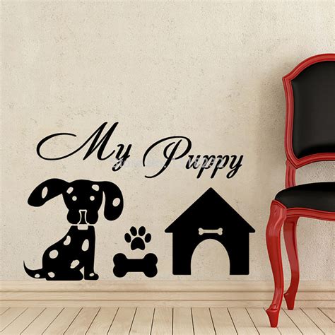 קניות במחירים זולים animal wall stickers ?יש לנו 2021 מדהימה animal wall stickers במכירה. New Animals Vinyl Wall Decal My Puppy Dog Paw Decals Vinyl ...