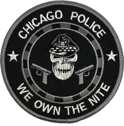 Chicago Police We Own The Nite Biker Patch Chicago Cop Shop
