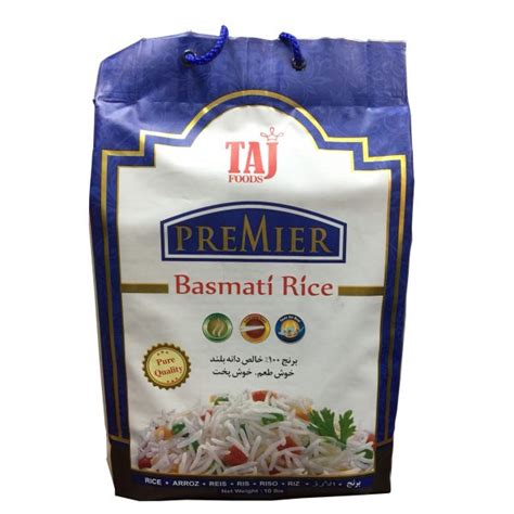 Taj Basmati Rice Premier 10 Lbs Minami Group