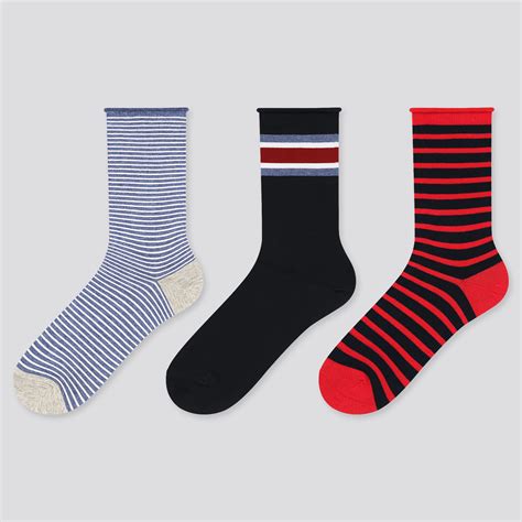Women Striped Socks 3 Pairs Uniqlo Us