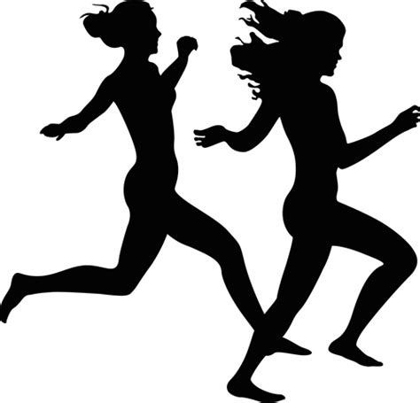 Female Runner Silhouette Clip Art At Getdrawings Free Download