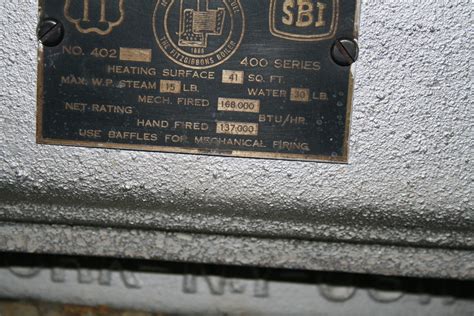 Logo Name Plates Boiler Or Furnace — Heating Help The Wall