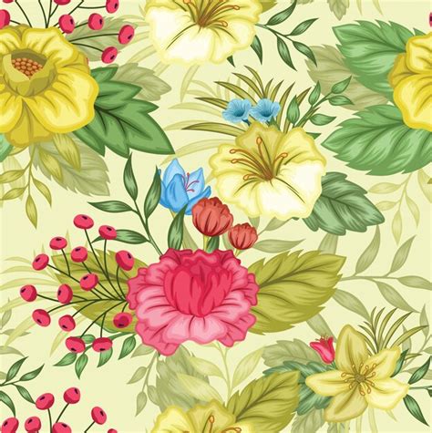 Premium Vector Beautiful Floral Pattern Design