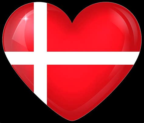 Flags Heart Flag Misc Flag Of Denmark Danish Flag Hd Wallpaper