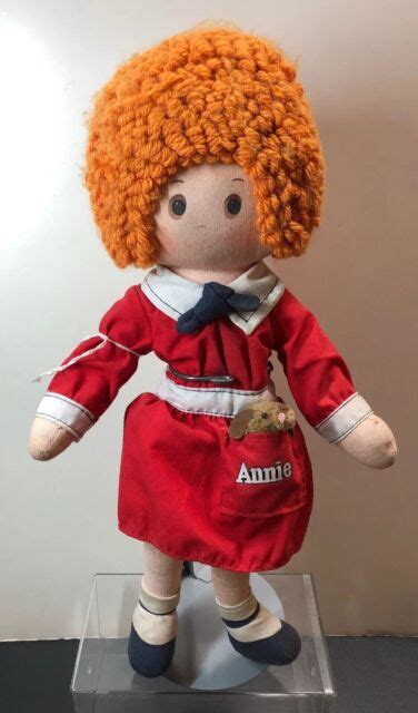 15 Vintage Knickerbocker Plush Stuffed Doll Annie Doll 1977 Redhead