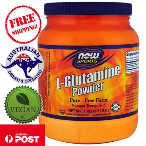 Now Foods Sports L Glutamine Powder 2 2 Lbs 1 Kg For Sale Online Ebay
