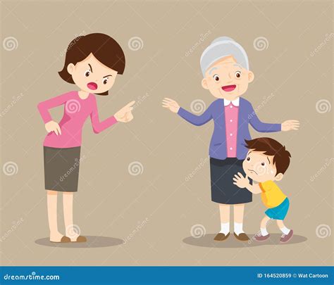 Mother Scolded Her Daughter Royalty Free Stock Photo Cartoondealer