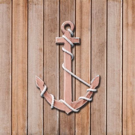 Wooden Anchor Stock Image Image Of Ocean Heavy Sailing 56105495