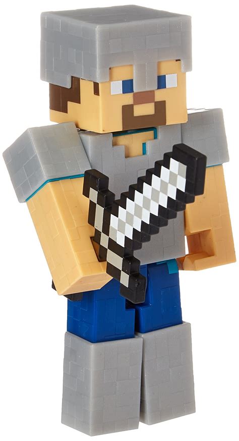 Minecraft Steve With Iron Armor Series 4 Action Figure Collection Of
