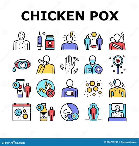 Chicken Pox Symptoms Infographic Illustration Cartoon Vector 94652611
