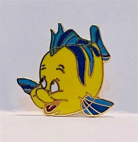 Disney The Little Mermaid ~ Flounder ~ Under The Sea Trading Pin 973