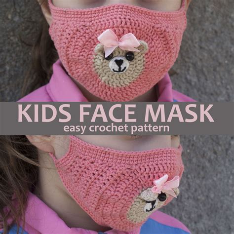 Crochet Face Mask PATTERN. Face Mask crochet. Teddy Crochet | Etsy | Crochet faces, Crochet ...