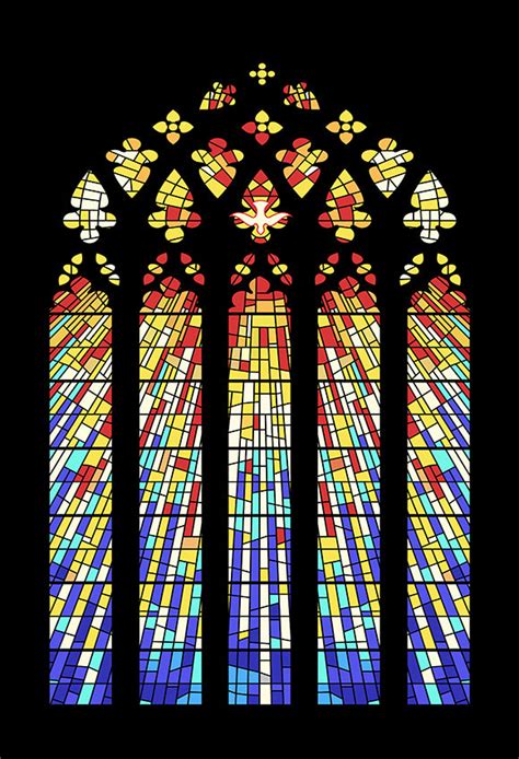 Ancient Church Stained Glass Window Backdrop Sh 999 Dbackdrop