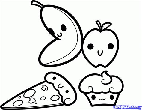 Free Kawaii Food Coloring Pages, Download Free Kawaii Food Coloring