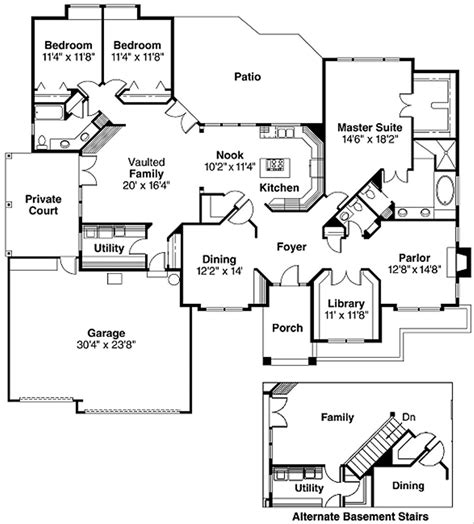 Ranch Style House Plan 3 Beds 25 Baths 2684 Sqft Plan 124 289