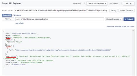 Get Open Graph Data By Facebook Api Stack Overflow