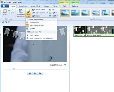 Make a one picture image music video for youtube. How to Add/Edit Music to Video with Windows Movie Maker