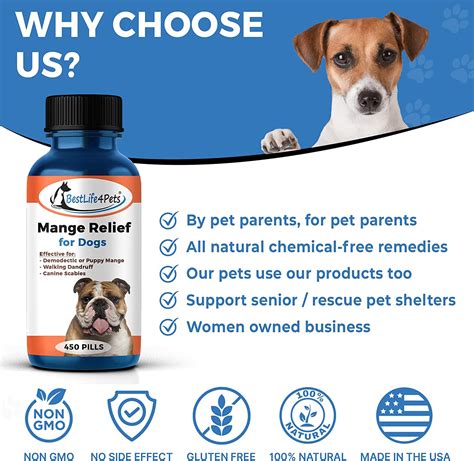 Buy Demodectic Mange Relief For Dogs All Natural Healthy Coat And