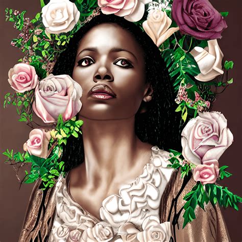 Hyper Realistic Black Woman · Creative Fabrica