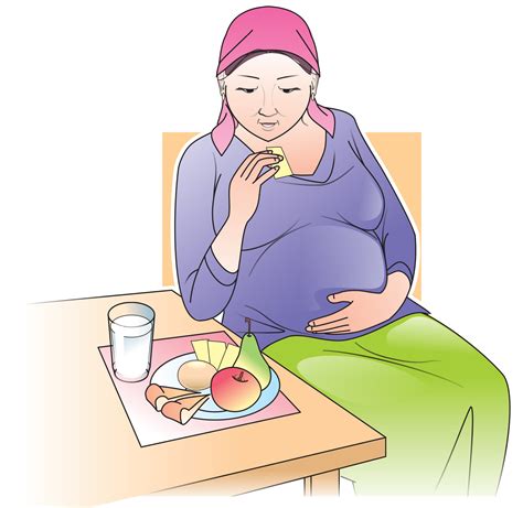Maternal Nutrition Pregnant Woman Eating Healthy Meal 01 Kyrgyz