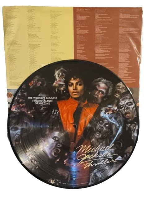 Michael Jackson Thriller Limited Edition Picture Disc Vinyl Lp Sided