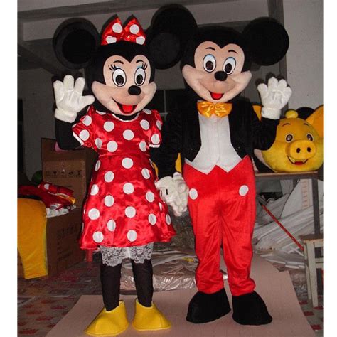 Hot Sale Mickey And Minnie Mouse Adult Mascot Costume Party Clothing