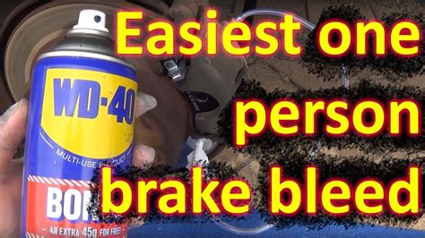 How To Bleed Brakes By One Person Brake Car Maintenance Bleeding