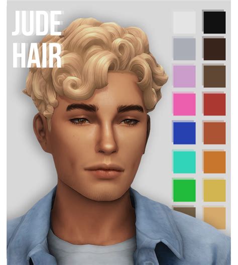 Okruees Jude Hair Sweet Sims 4 Finds