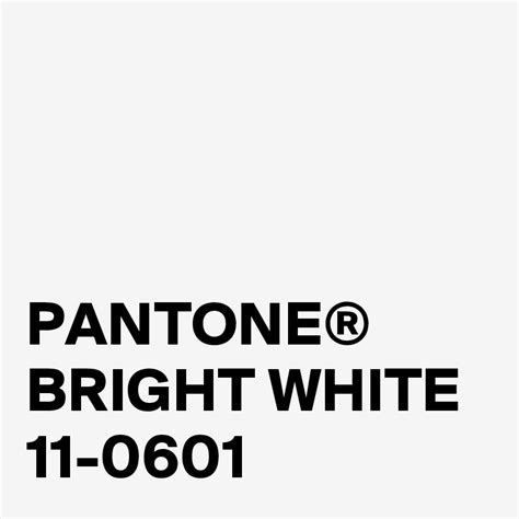 Pantone® Bright White 11 0601 Post By Johnniea247 On Boldomatic