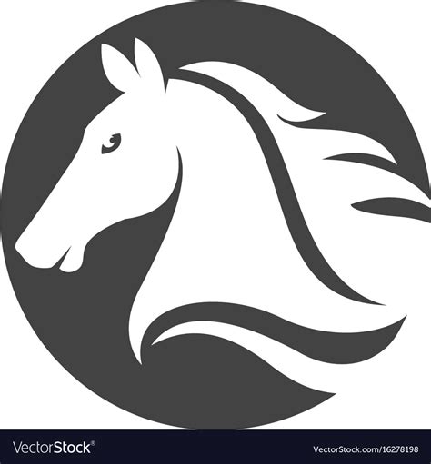 Horse Logo Template Design Royalty Free Vector Image