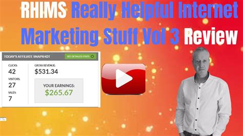 Rhims Really Helpful Internet Marketing Stuff Vol 3 Review Youtube