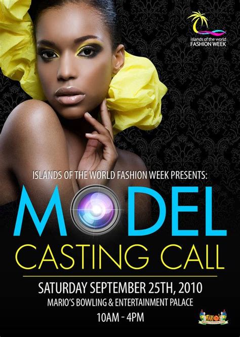 Islands Of The World Fashion Week Model Casting Call Casting Call