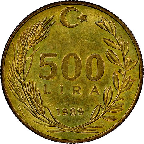 Turkey 500 Lira Km 989 Prices And Values Ngc