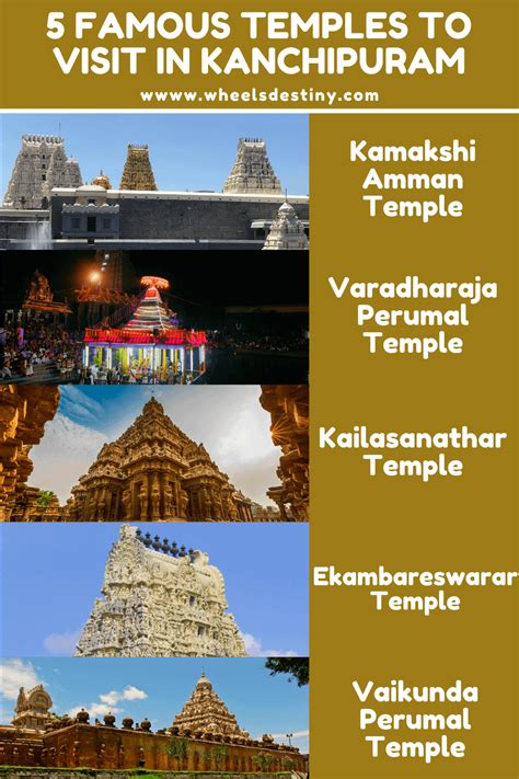 5 famous temples to visit in kanchipuram ~ india tourism r travelsinspiration