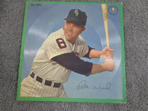 Vtg 1962 Pete Ward Baseball Player Picture Record White Sox Ebay
