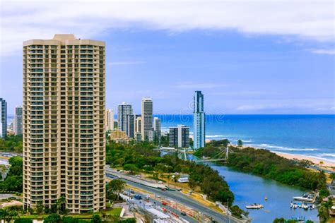 Detail Of The Coastline And Skyscrapers In Surfers Paradise Gold Coast