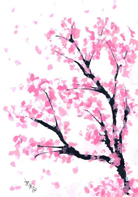 Sakura Tree Drawing At Getdrawings Free Download