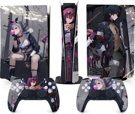 Tanokay Ps5 Console Skin And Controller Skin Set Honkai