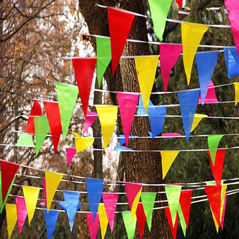 Banners 2018 New Arrive 80m Flag Pennant String Banner Buntings