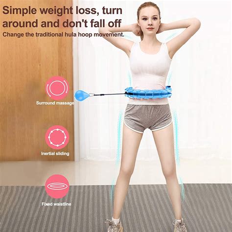 24 Knots Adjustable Exercise Weighted Hula Hoop Smart Detachable