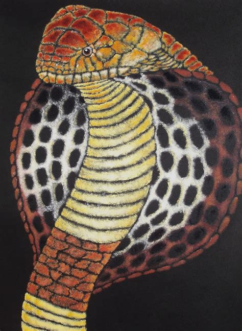Painting Cobra Snake Acrylic Paint Original Art By Twanya Benson