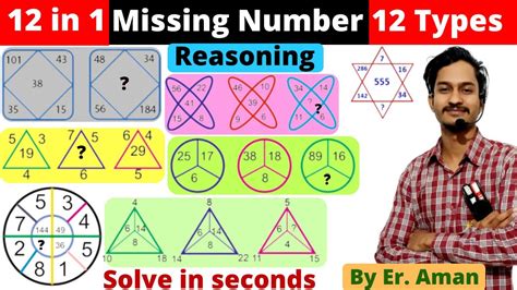 12 In 1 Reasoning Tricks Find The Missing Number In The Series