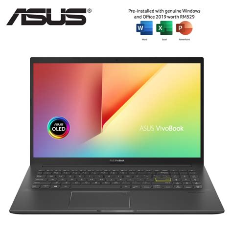 Asus Vivobook 15 Oled M513u Al1259ts 156 Fhd Laptop Indie Black