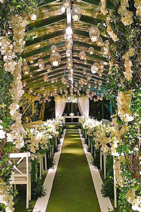 18 Beautiful Wedding Aisle Decoration Ideas See More