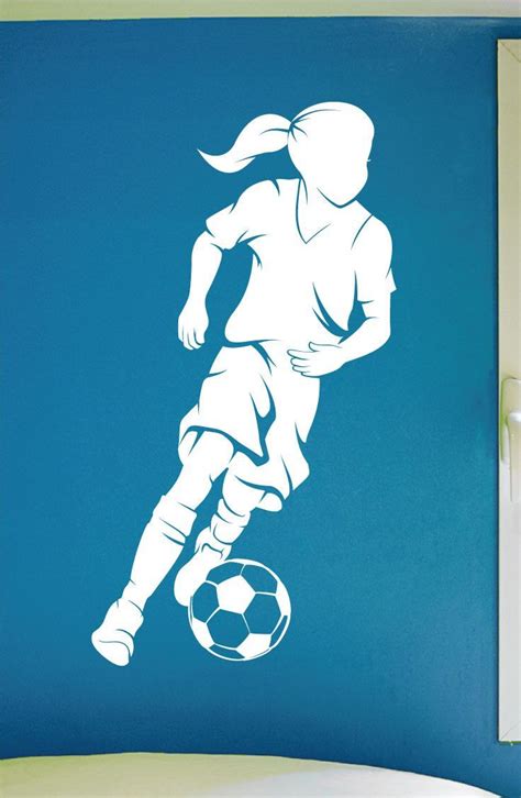 Girls Soccer Wall Decal 0292 Soccer Theme Decal Sports Decal
