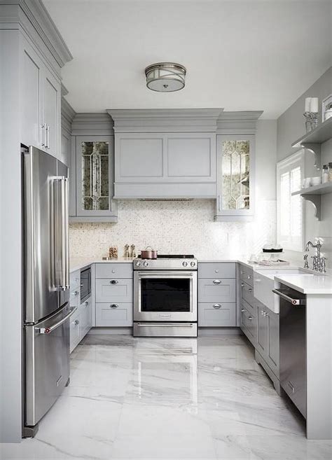 #kitchendesign #interiordesign #modernkitchen #kitchencabinets grey modern kitchen review ygk kitchen cabinets + design greater boston area 308 walnut. 38+ Beautiful Farmhouse Gray Kitchen Cabinet Ideas - Page ...