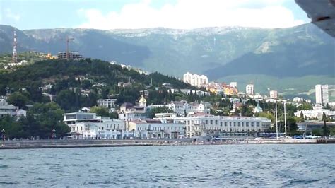 View Of Yalta From The Tour Boat Youtube